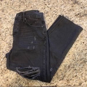 NEW Forever 21 Black High Waisted Cropped Jeans